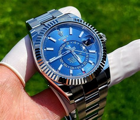 rolex sky dweller stahl blau|rolex sky dweller listenpreis.